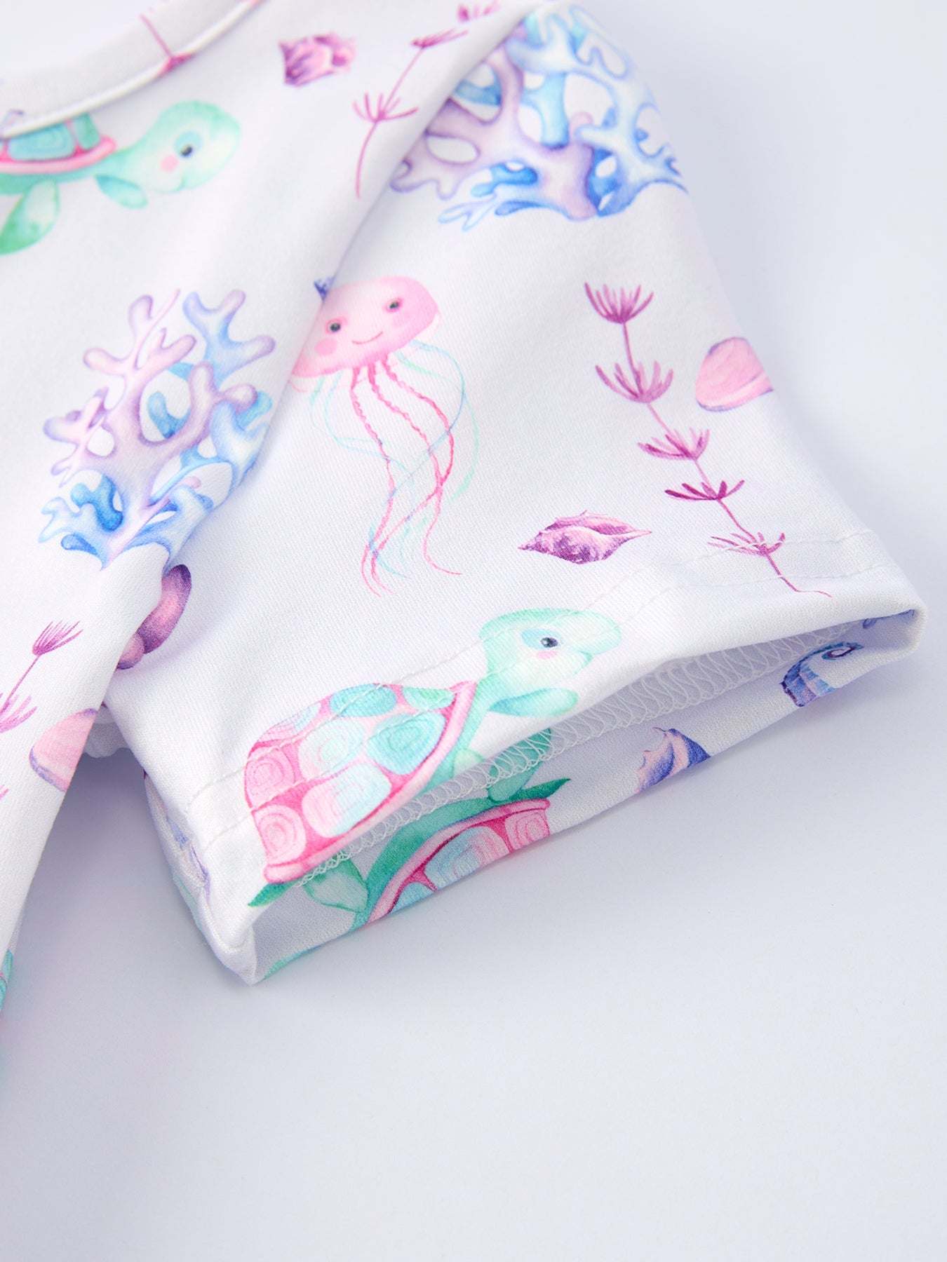 Summer Sea Life Print Girl Dress