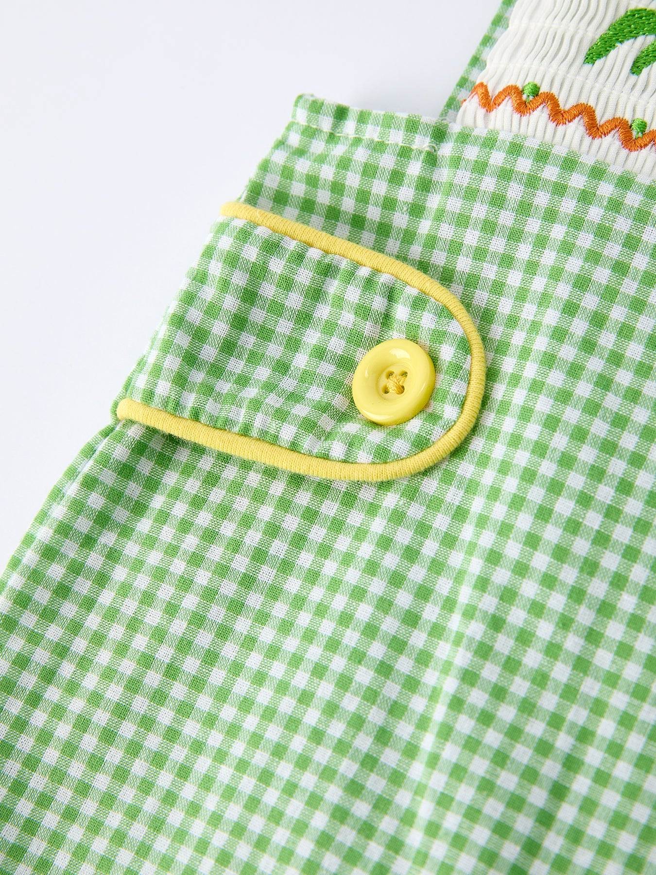 Spring Turtle Smocked Baby Boy Romper
