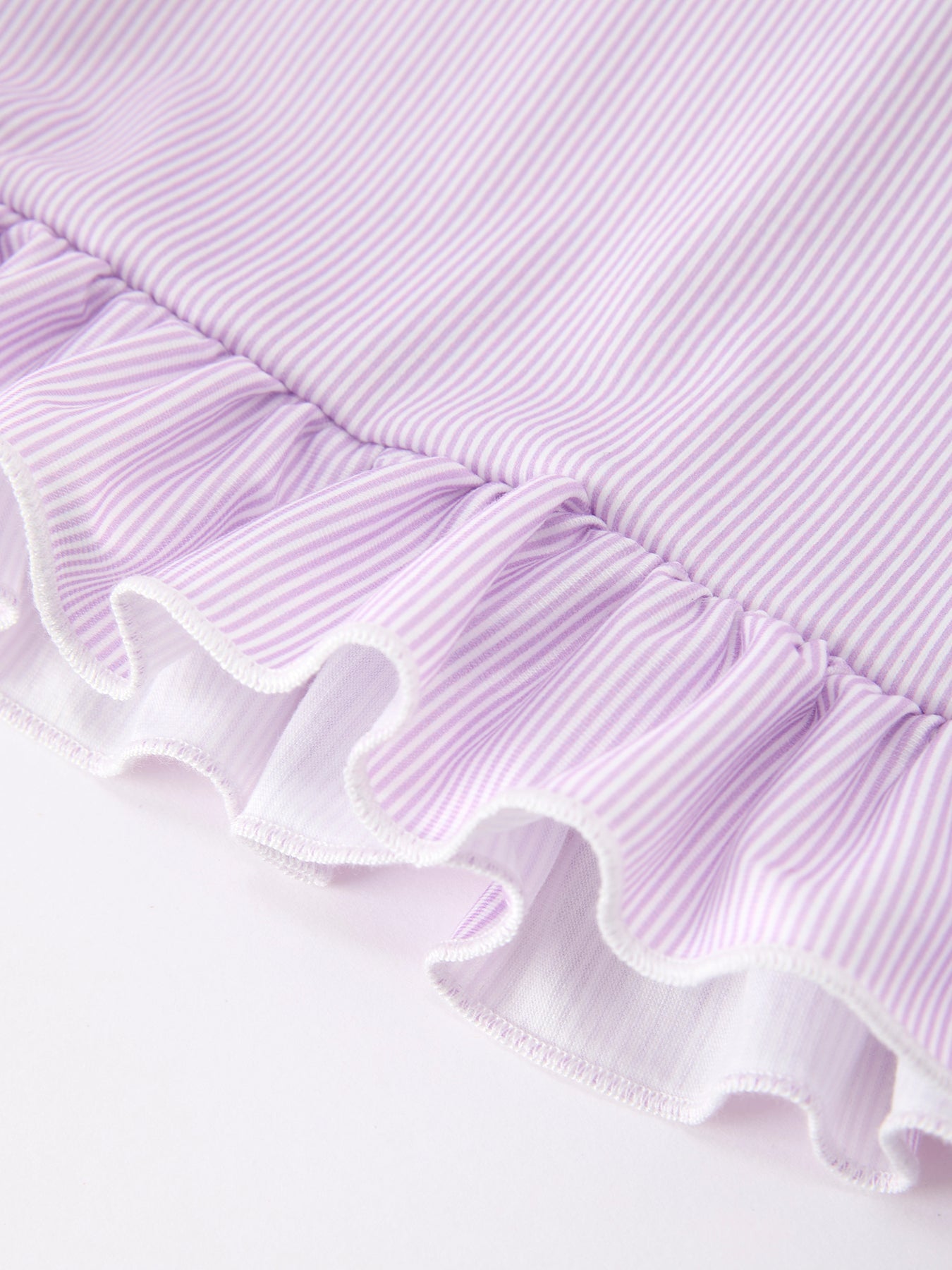 Back To School Pencil Applique Girls Purple Dress Petals Collar Ruffle - side view