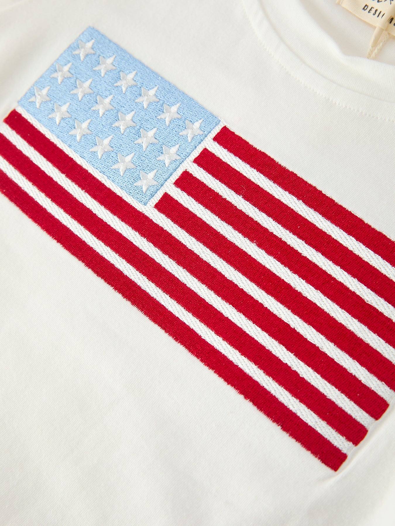 4th of July Flag Applique Boy Top and Shorts Set Outfit - side view