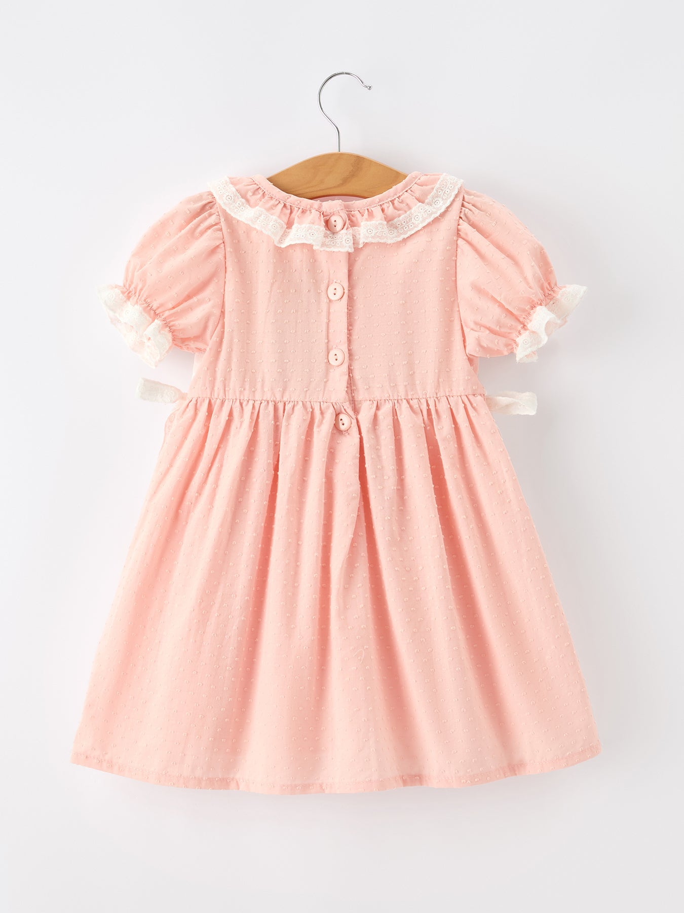 Western horse puff sleeve dress detail view