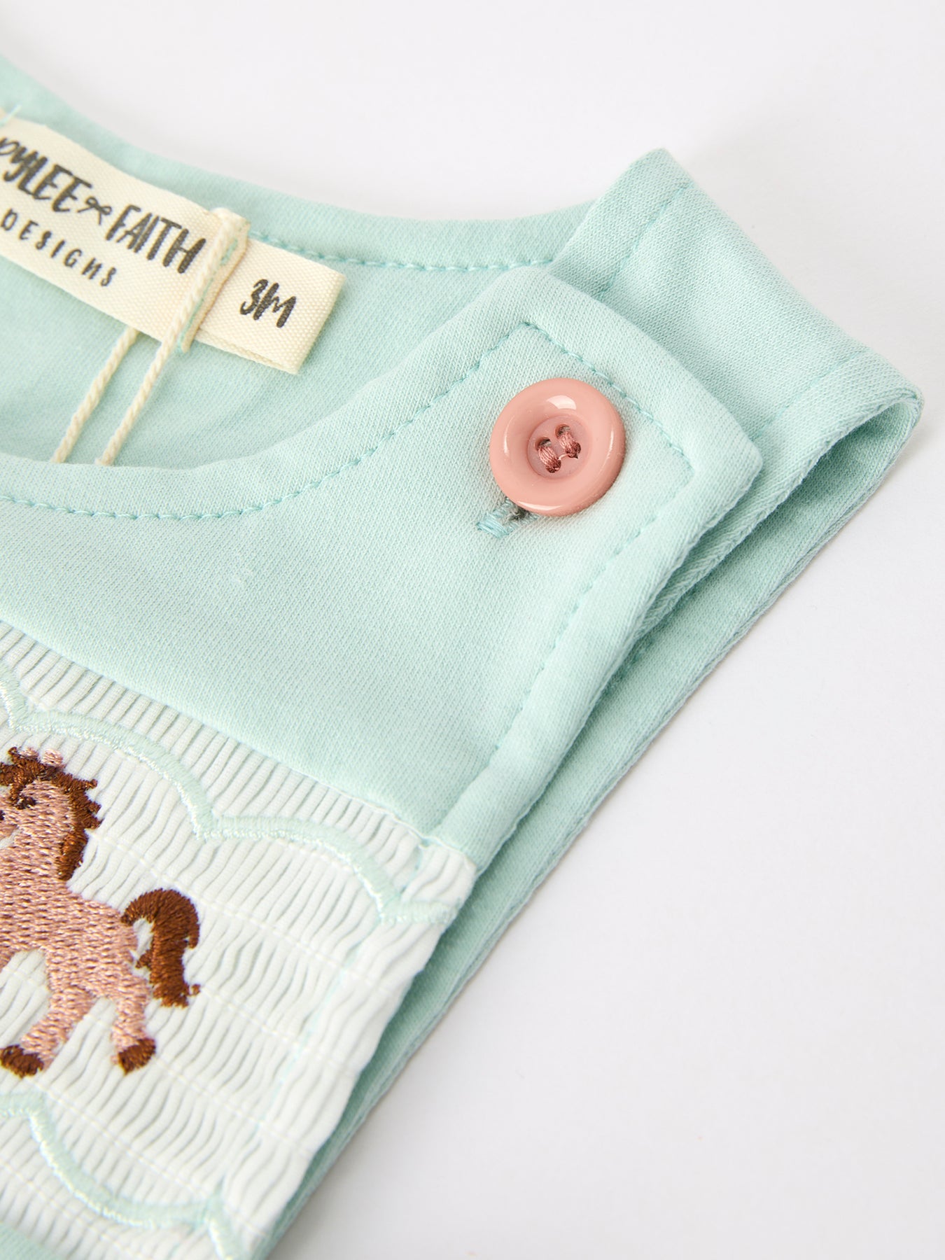 Western horse sleeveless jon jon romper back view