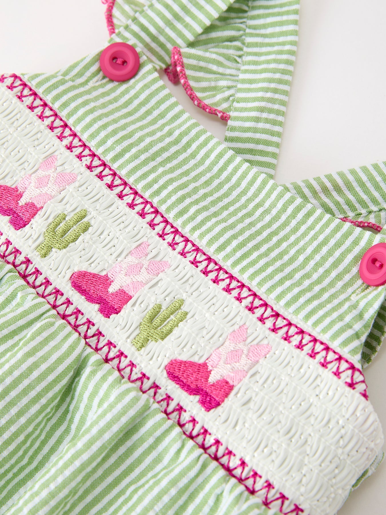 Western boots cactus girls romper back view