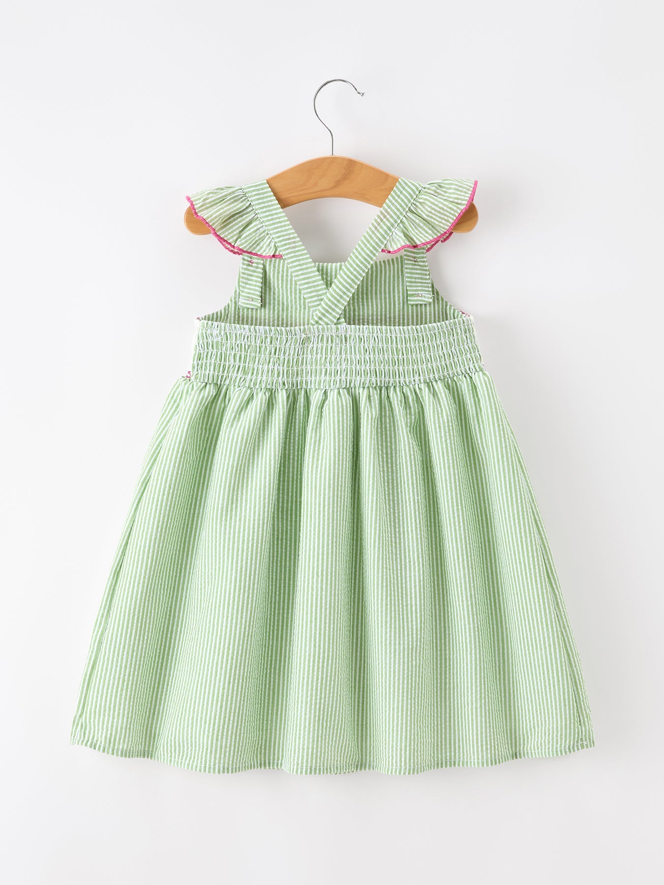 Western boots cactus stripe dress detail view