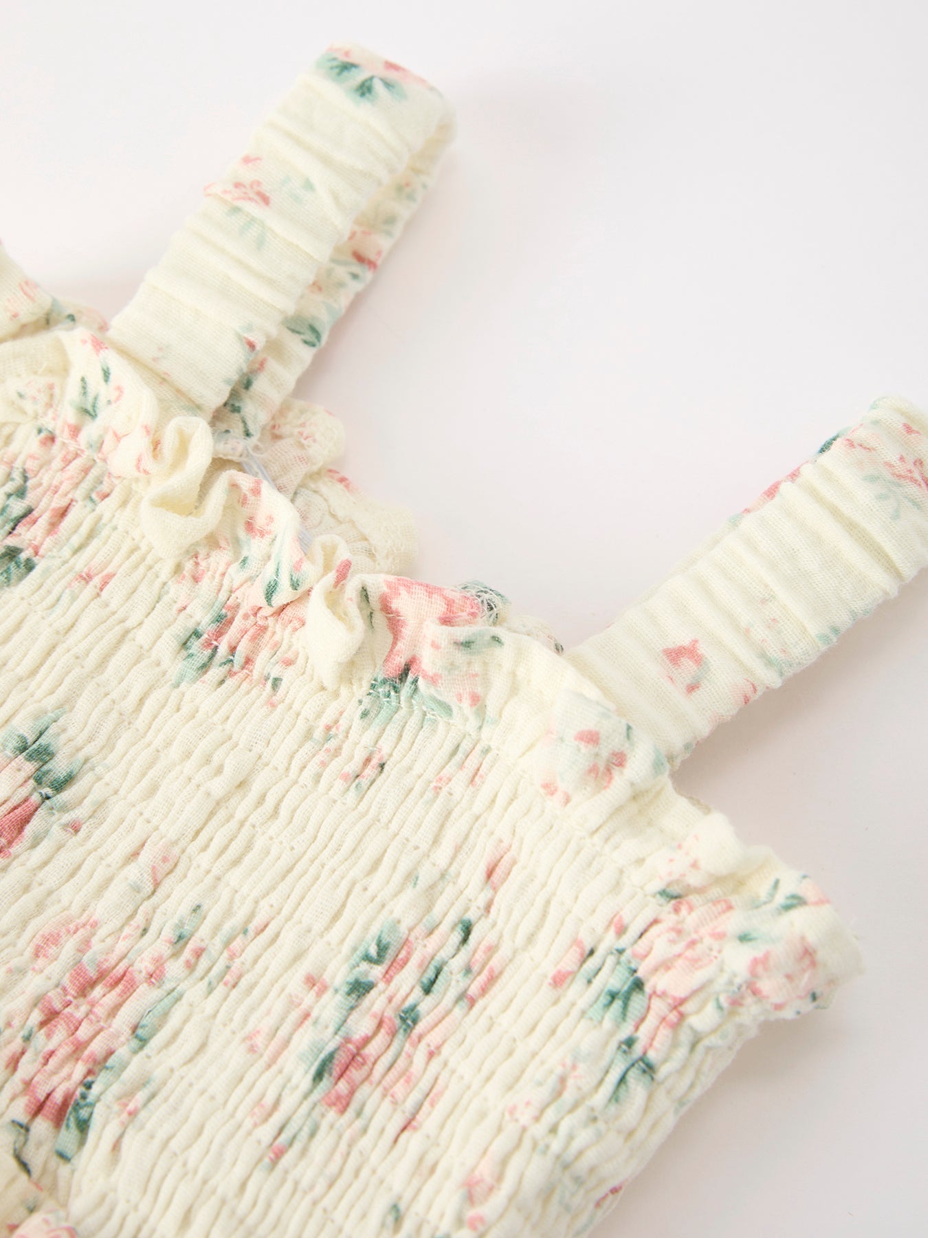 Summer floral romper set back view