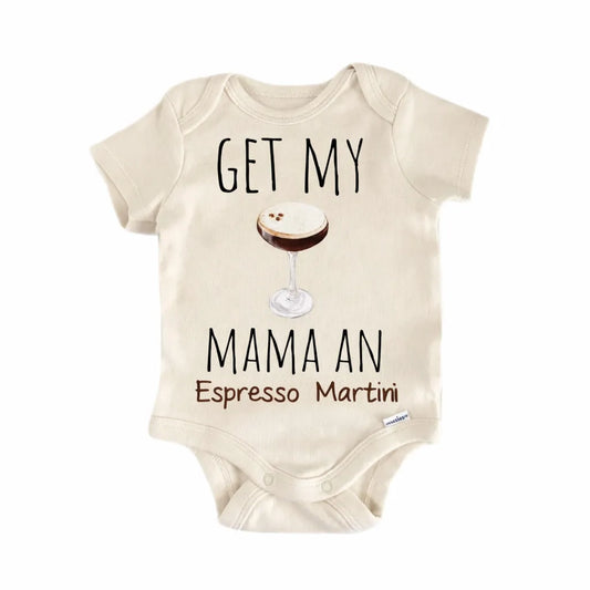 Expresso Martini Cocktail Newborn Baby Onesie®