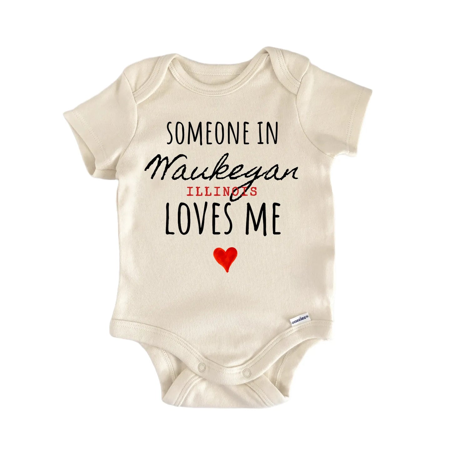 Waukegan Illinois Baby Gift Baby Bodysuit
