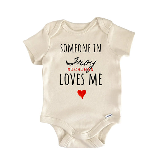 Troy Michigan Baby Gift Baby Bodysuit