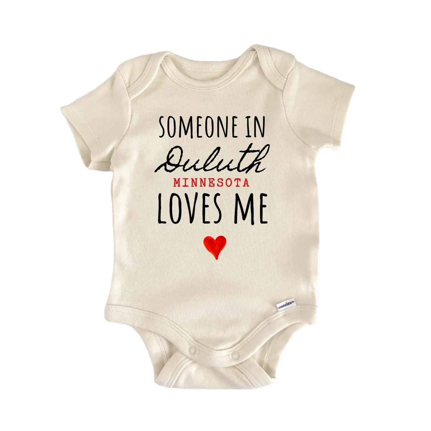 Duluth Minnesota Baby Gift Baby Bodysuit