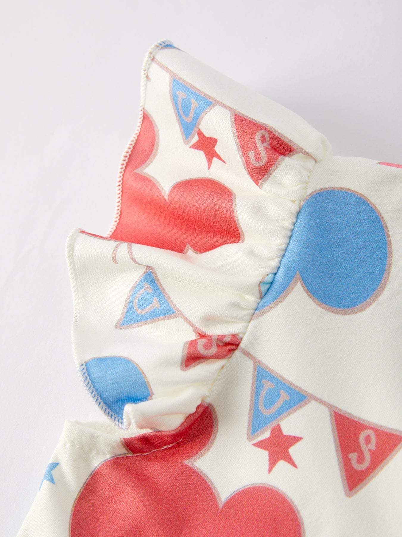 4th of july Cartoon Flag Print Girls Dress