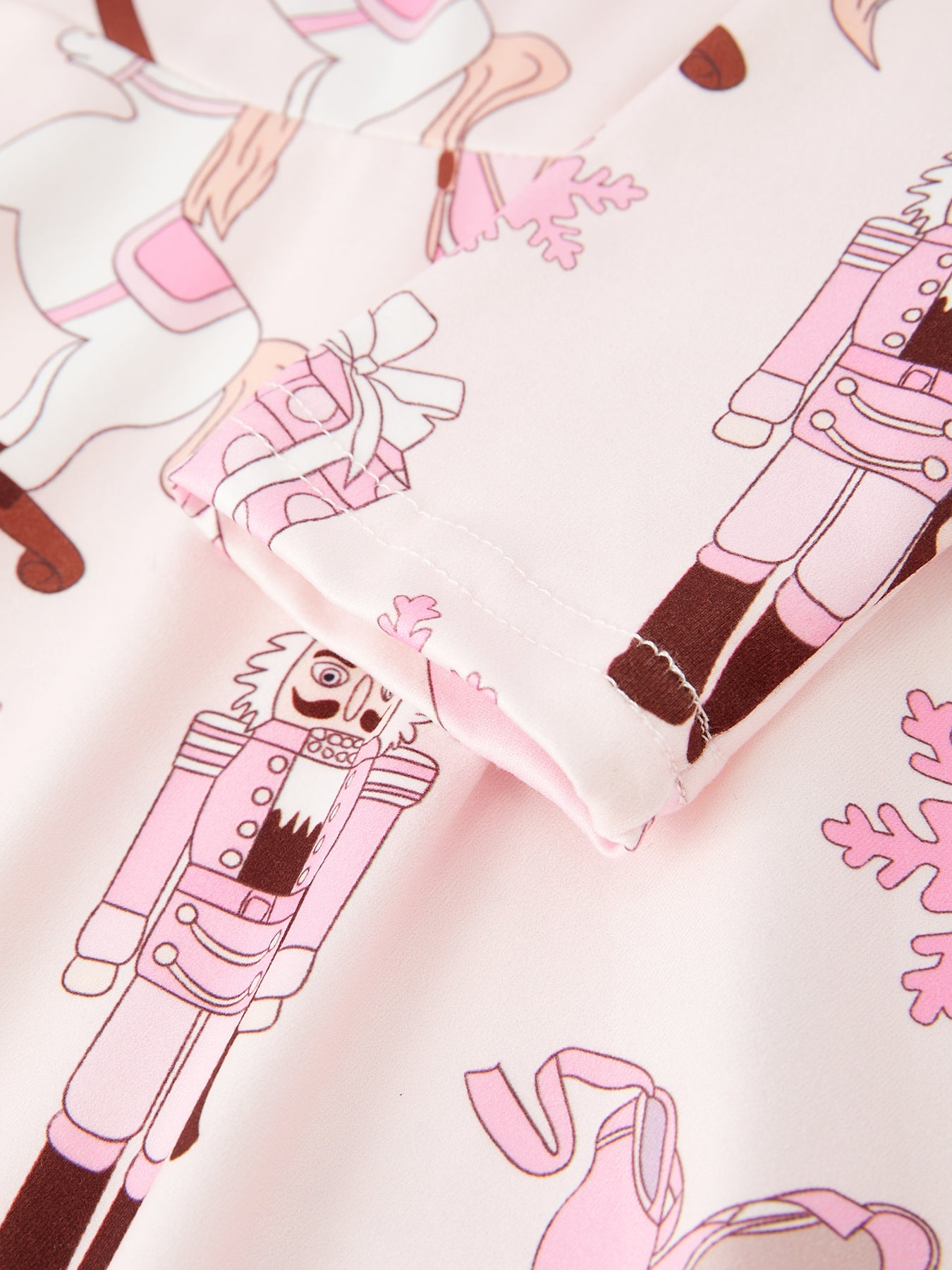 Christmas Character White Horse Print Girls Dress