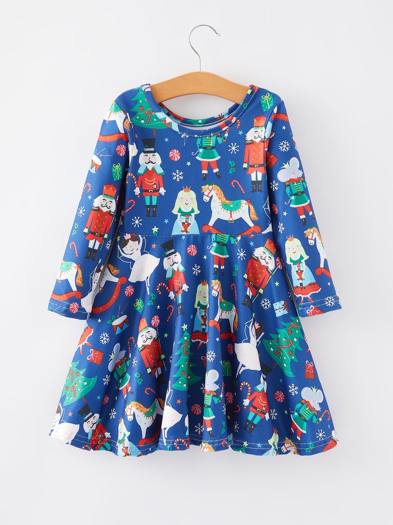 Christmas  Characters Print Girls Dress