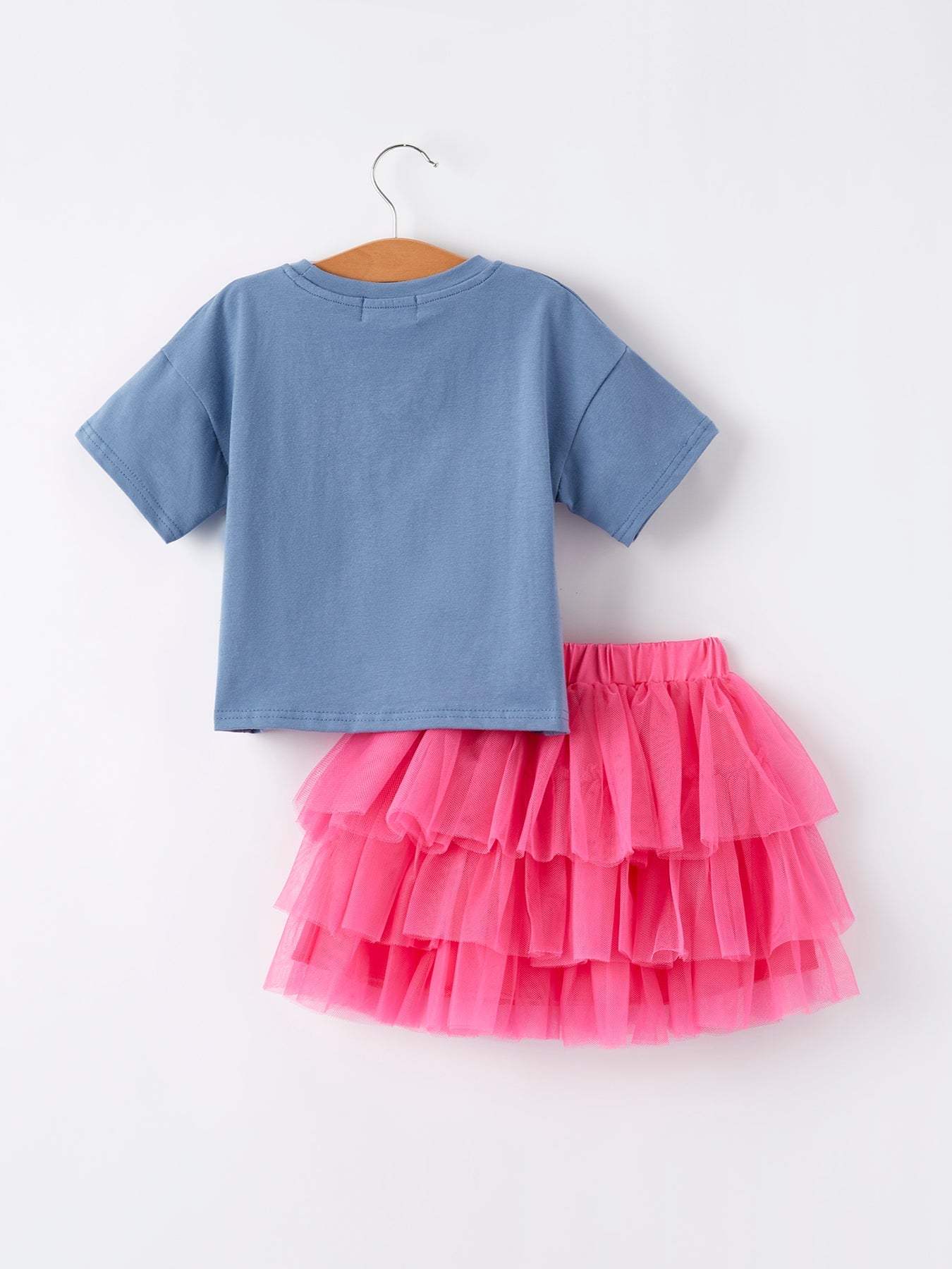 4th of july  “MERICA”Top Girls Gauze Skirt