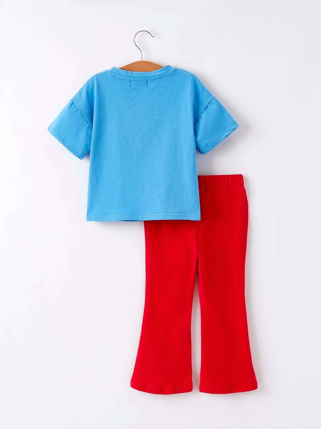 4th of july Star Applique Pearl Embellished Girls Set