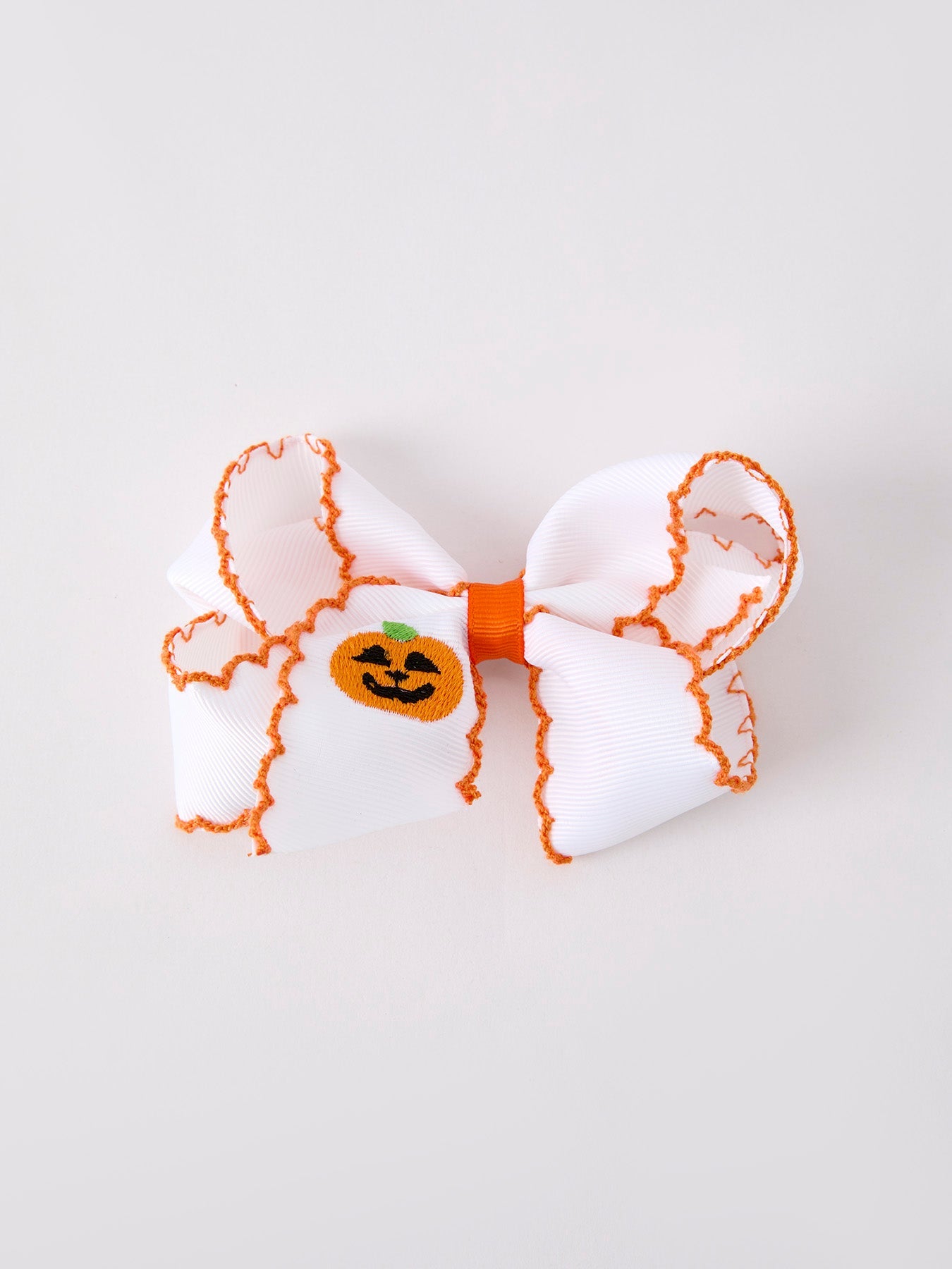 Halloween Pumpkin Bow Hairpin