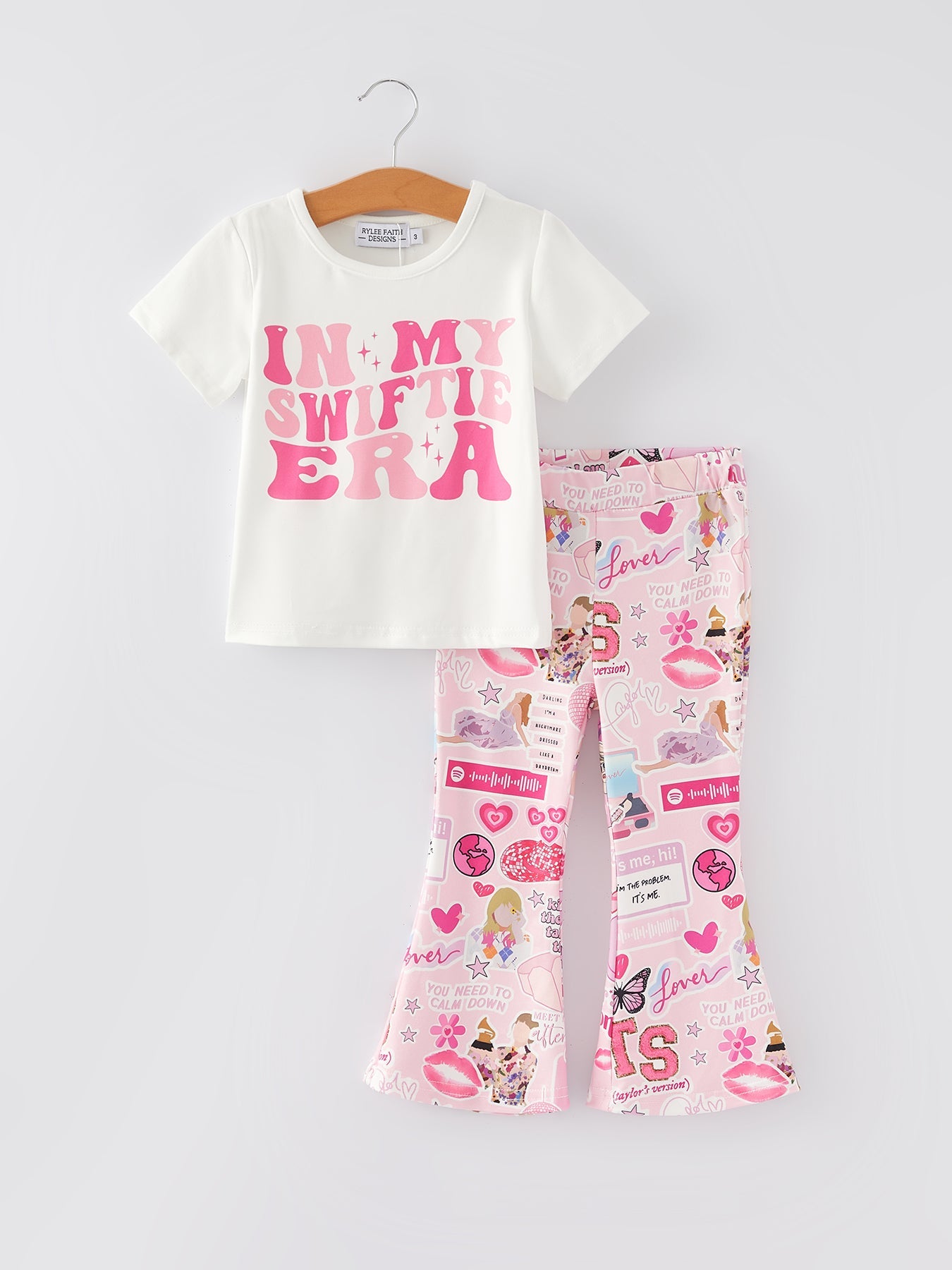 Valentine's Day “IN MY SWIFTIE ERA” Print Top +Pants Set