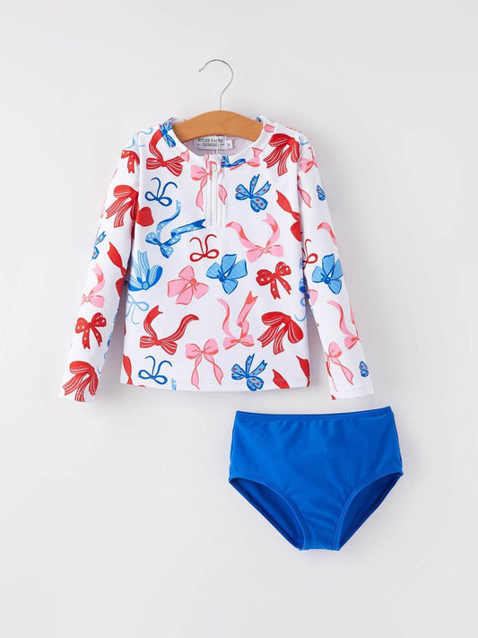 4th of july “Bow”  Boutique Swimsuit