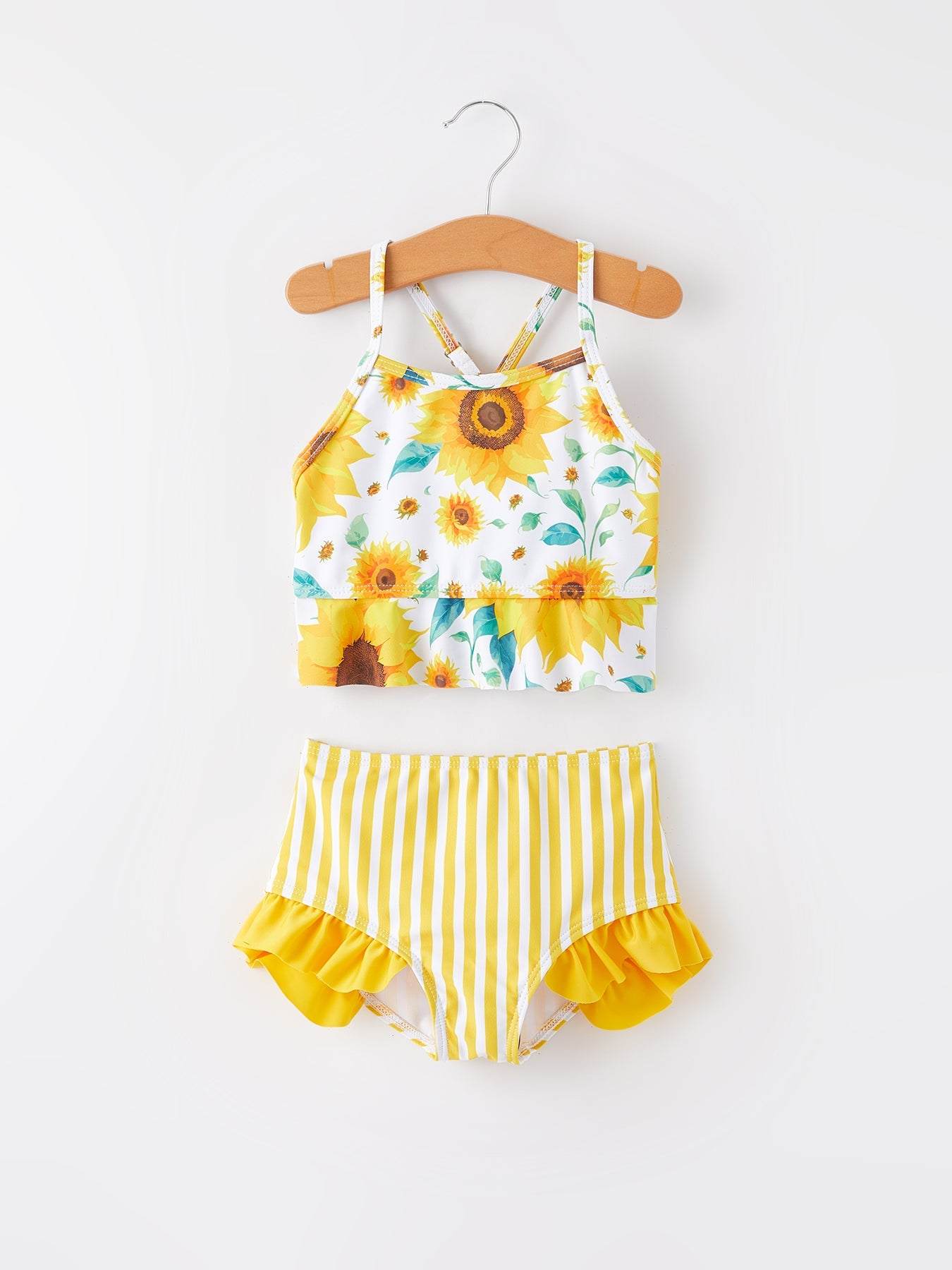 "Sunflower" boutique girls swimsuit