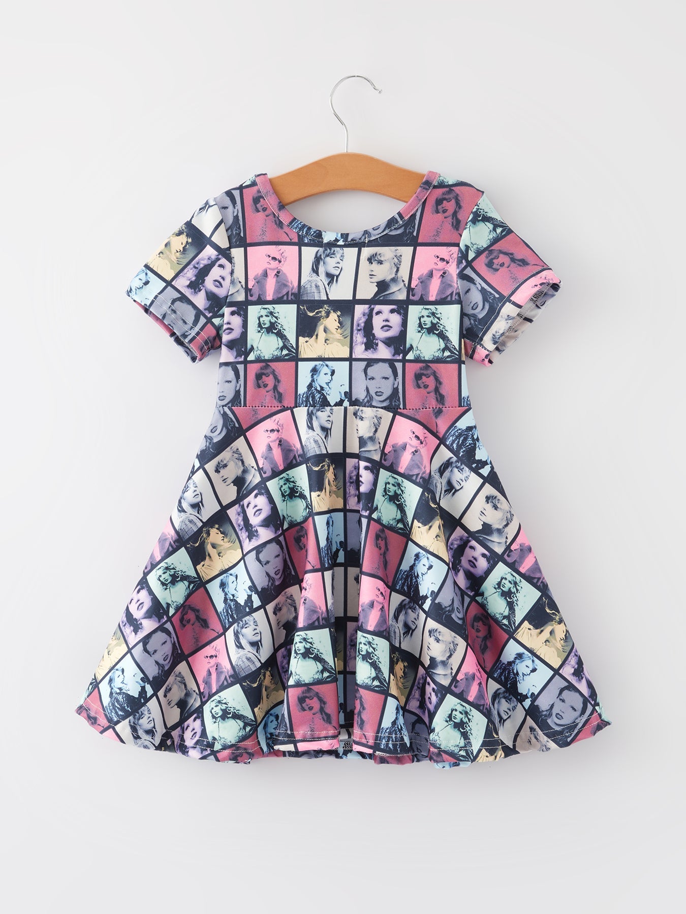 TS Portrait Concert Print Girls Dress