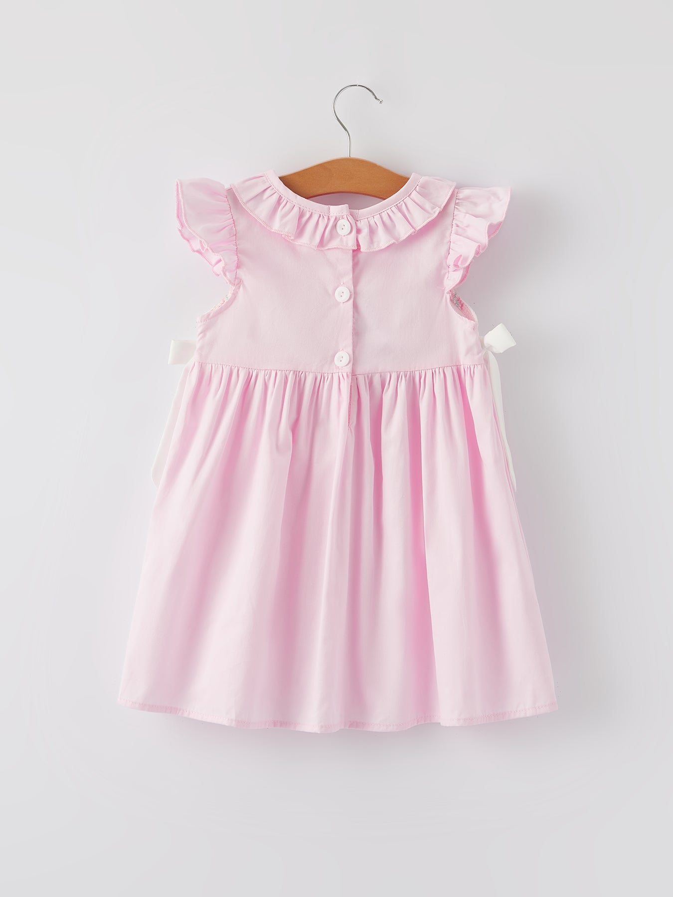 Pink  Smocked Church Christ Bishop Christening Dress