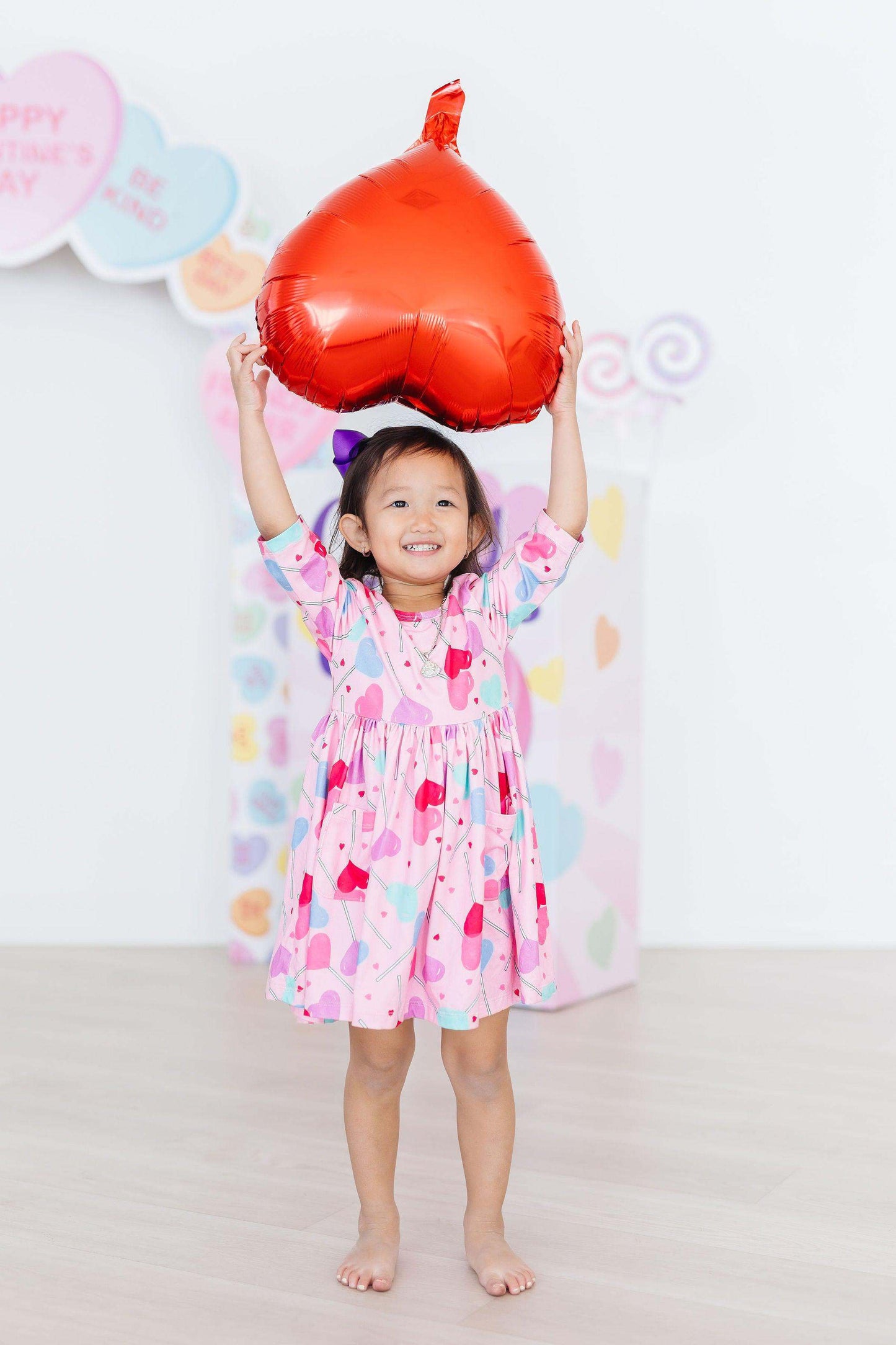 Sucker for You 3/4 Sleeve Pocket Twirl Dress