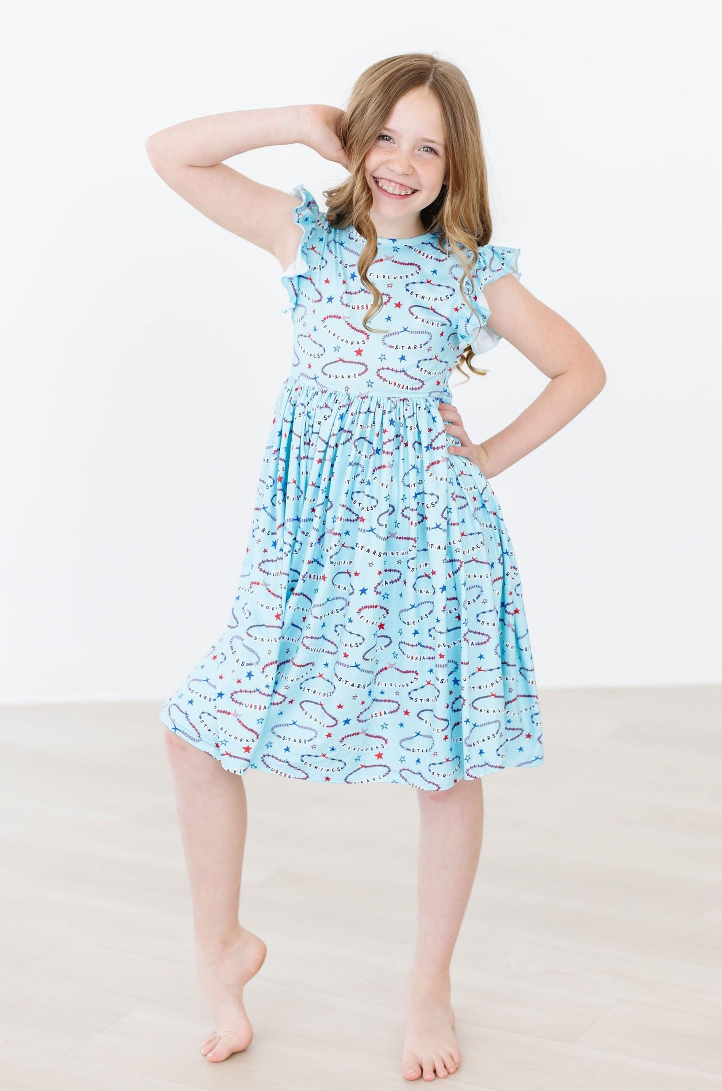 SALE Miss Americana (Mila's Version) Flutter Sleeve Twirl Dress