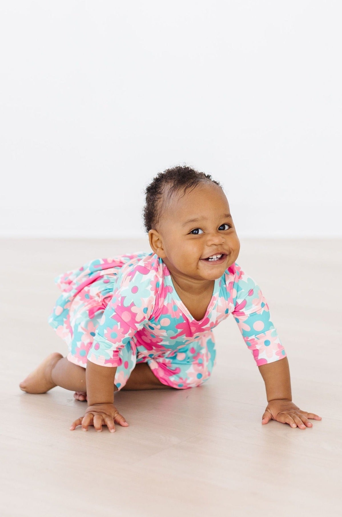 Petal Perfection 3/4 Sleeve Twirl Bodysuit