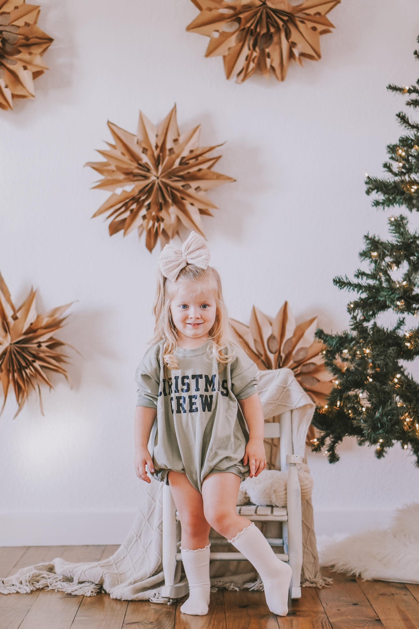 Christmas Crew Sweatshirt Romper
