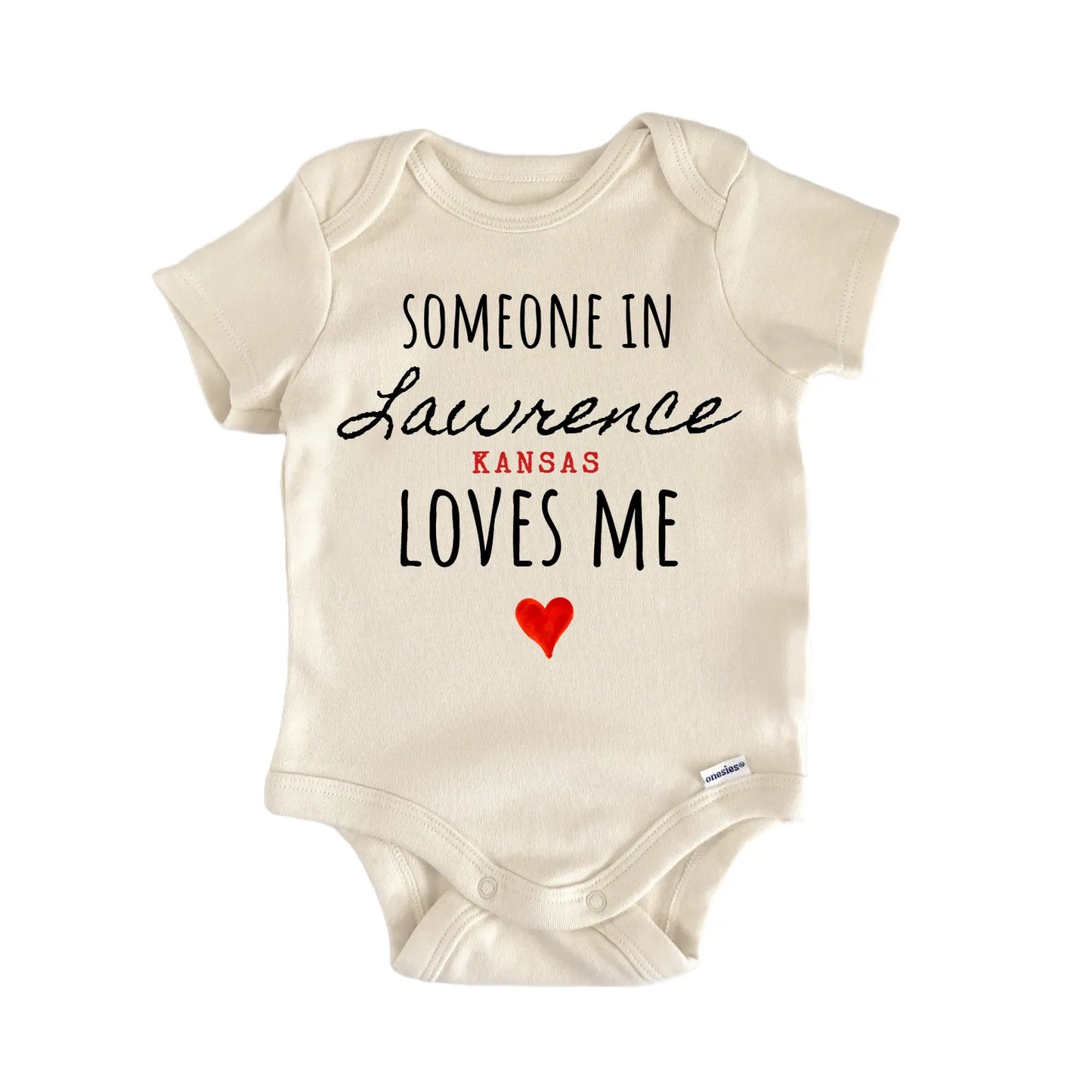 Lawrence Kansas Baby Gift Baby Bodysuit