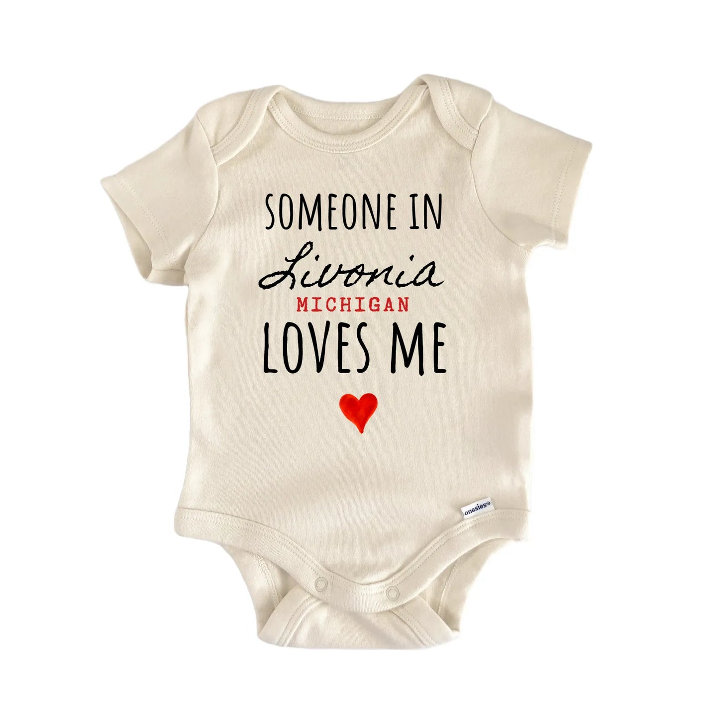 Livonia Michigan Baby Gift Baby Bodysuit