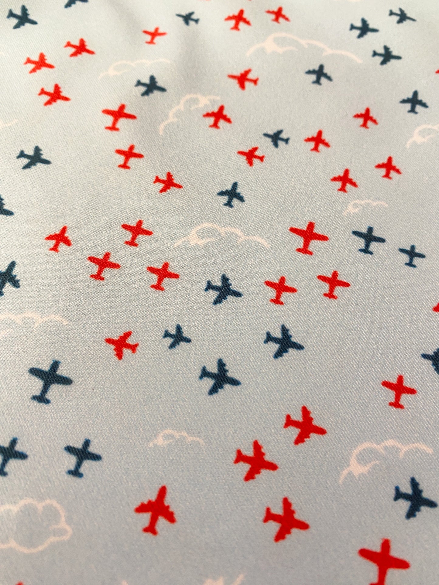 Baby Boy Patriotic Airplane Polo Romper
