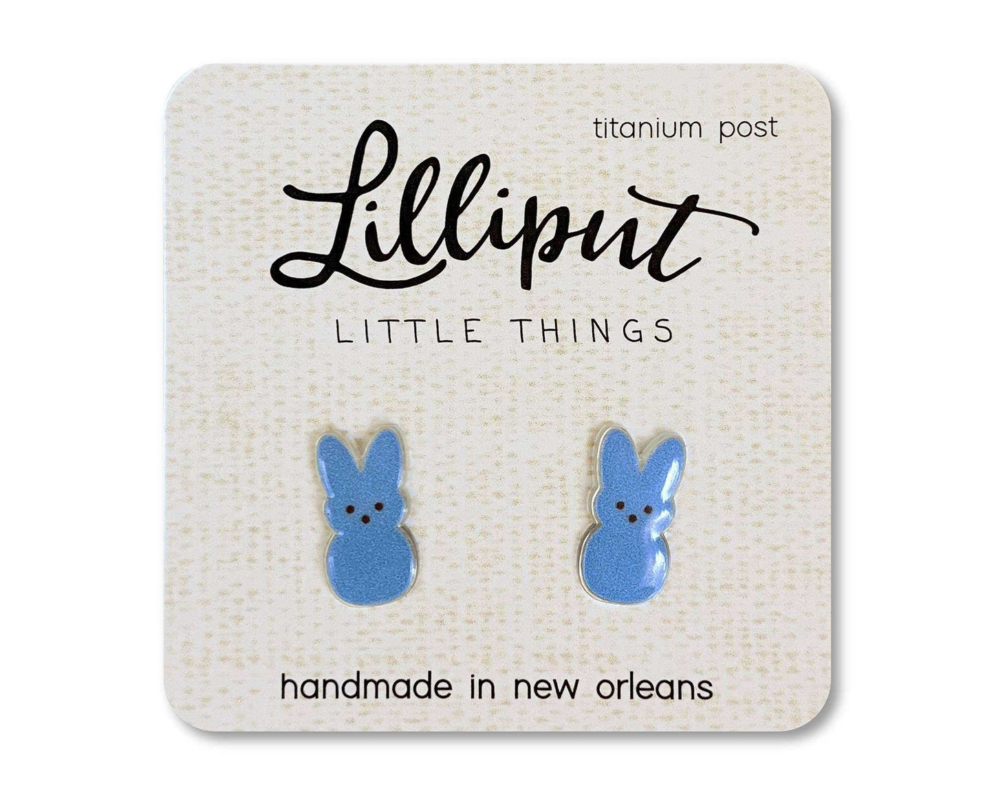 Lilliput Little Things - Marshmallow Easter Bunny Earrings