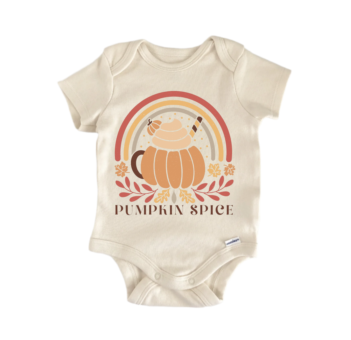 Pumpkin Spice Fall Newborn Baby Onesie® Onesie®