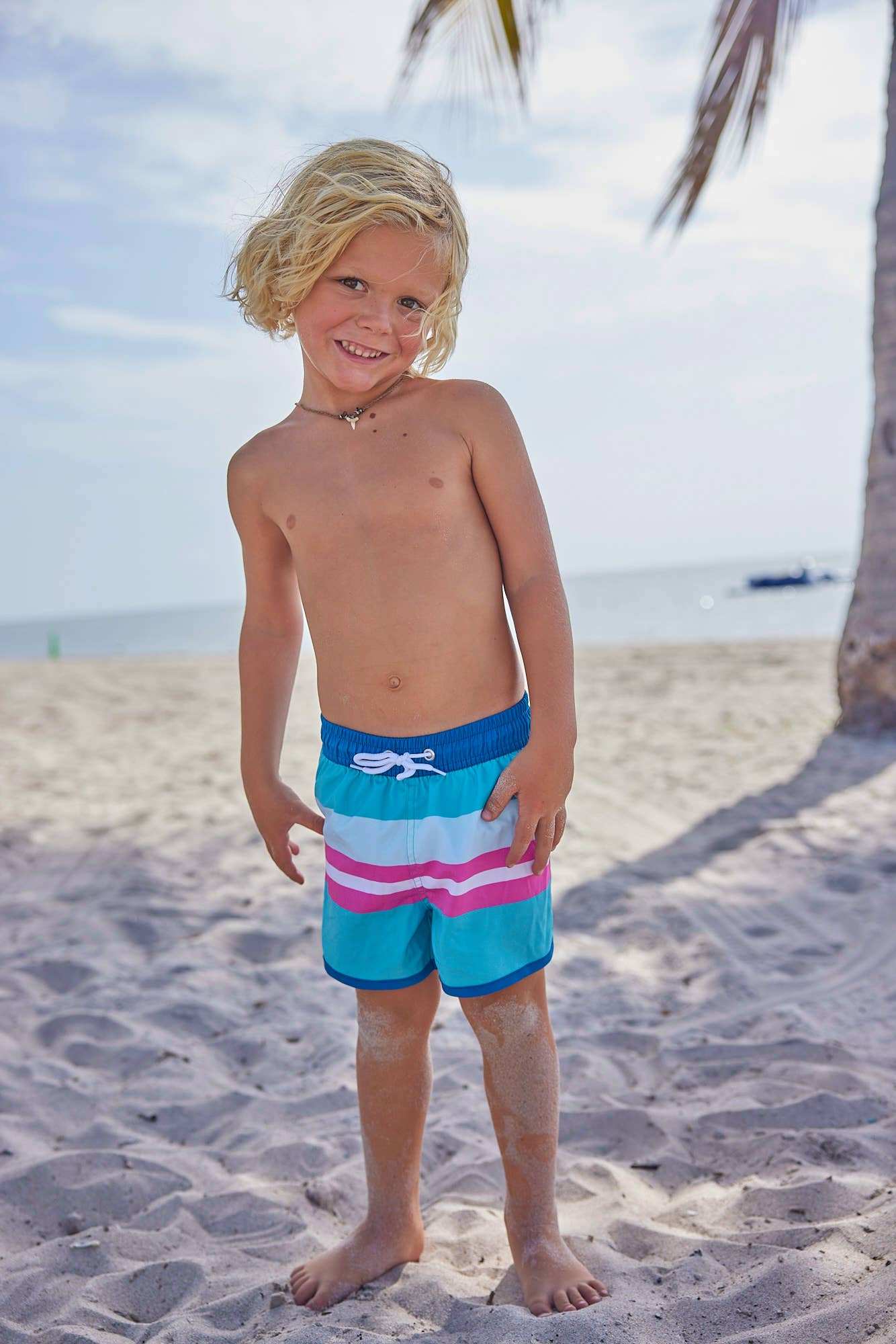 Blueberry Bay - La Palme Youth Trunks