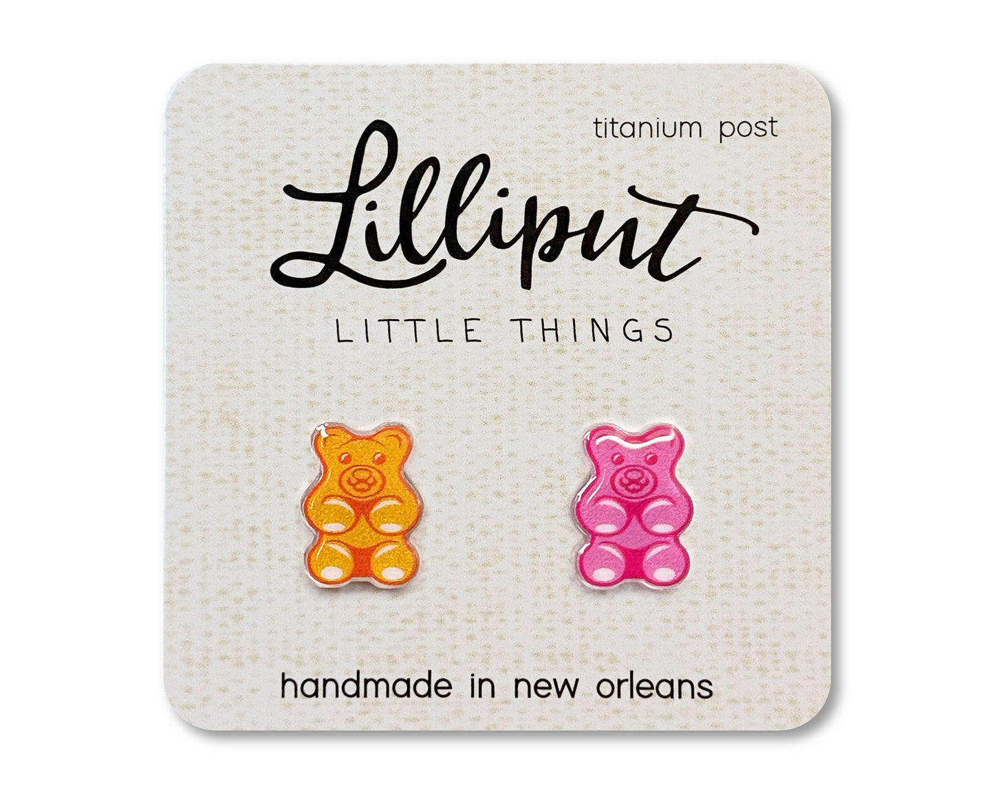 Lilliput Little Things - Gummy Bear Earrings // Colorful Fun Earrings
