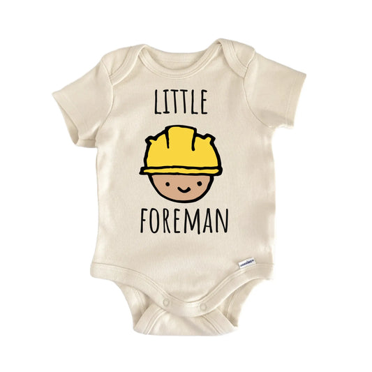 Construction Building Foreman Hard Hat Baby Gift Baby Bodysuit