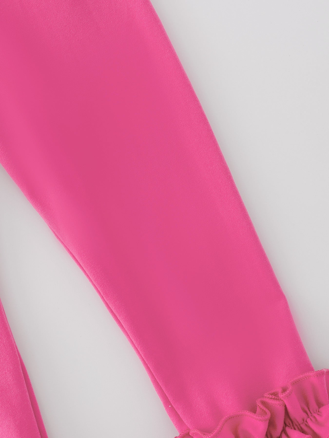 Milk Silk Ruffled Hot Pink Icing Legging