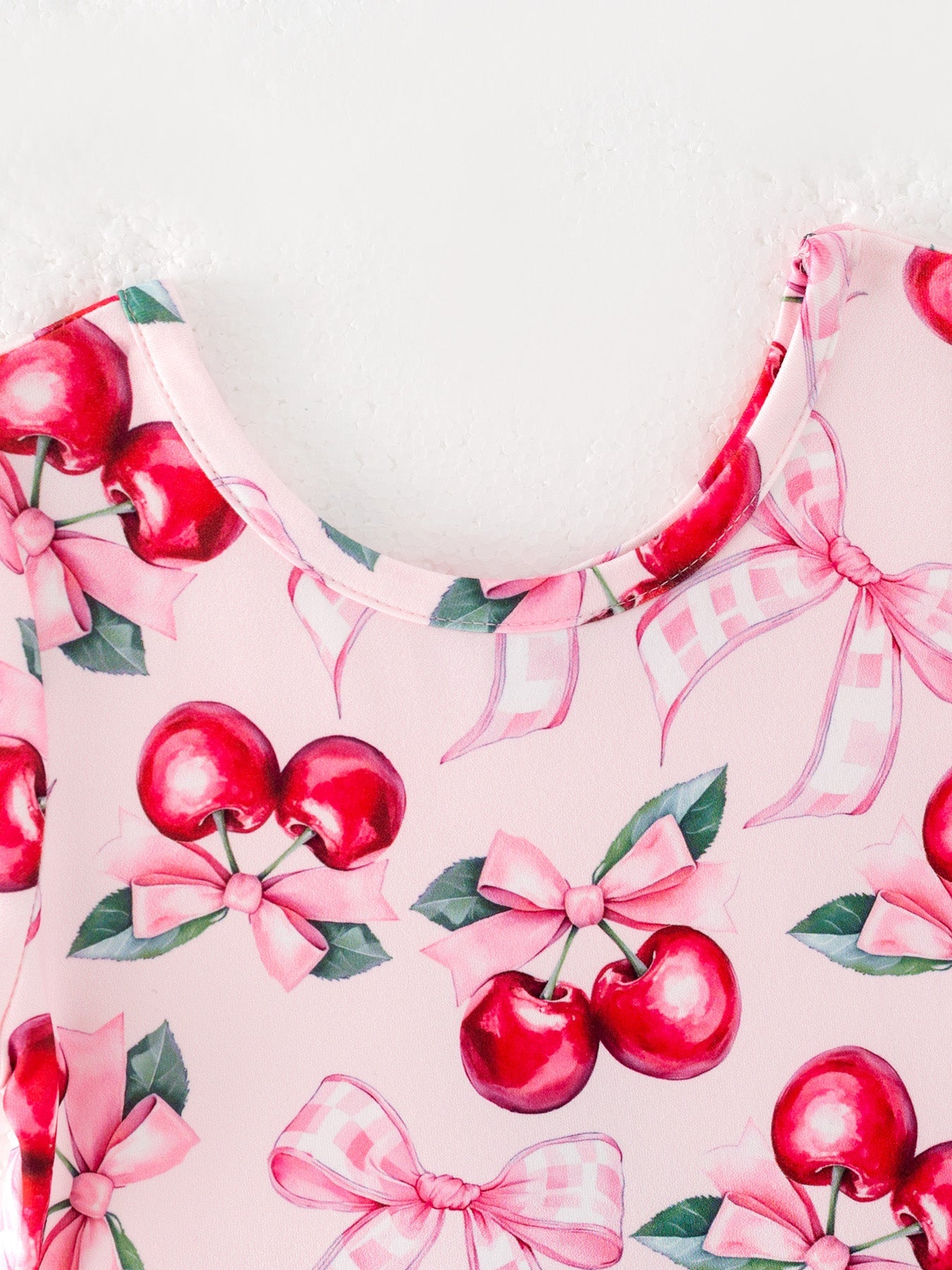 Bow Cherry Cute Girls Dress