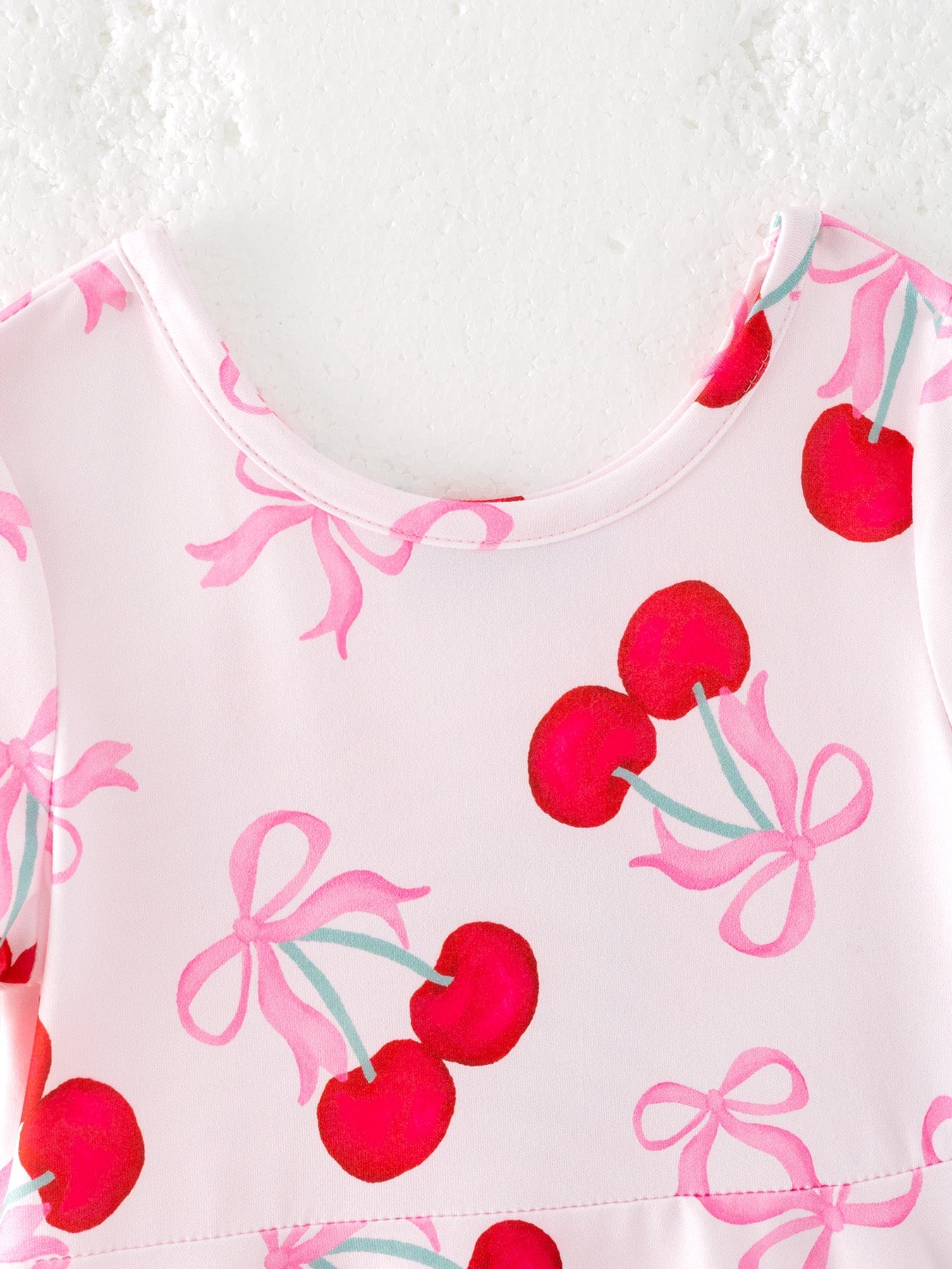 Cherry Pattern Vibrant Girls Dress