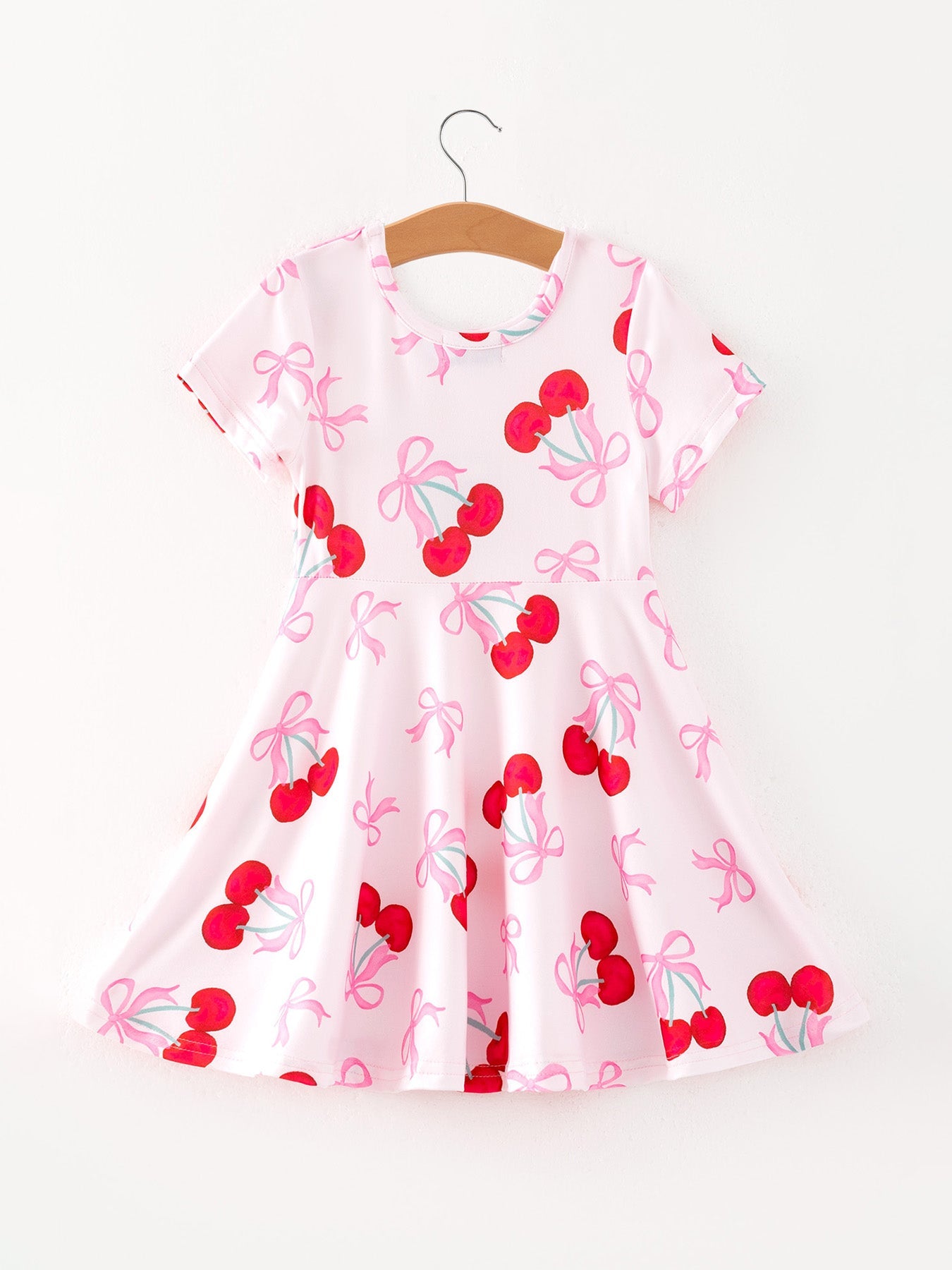 Cherry Pattern Vibrant Girls Dress
