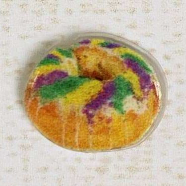 Lilliput Little Things - King Cake Mardi Gras Earrings