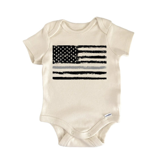 Thin Grey Line Corrections Officer Leo Baby Gift Baby Bodysuit
