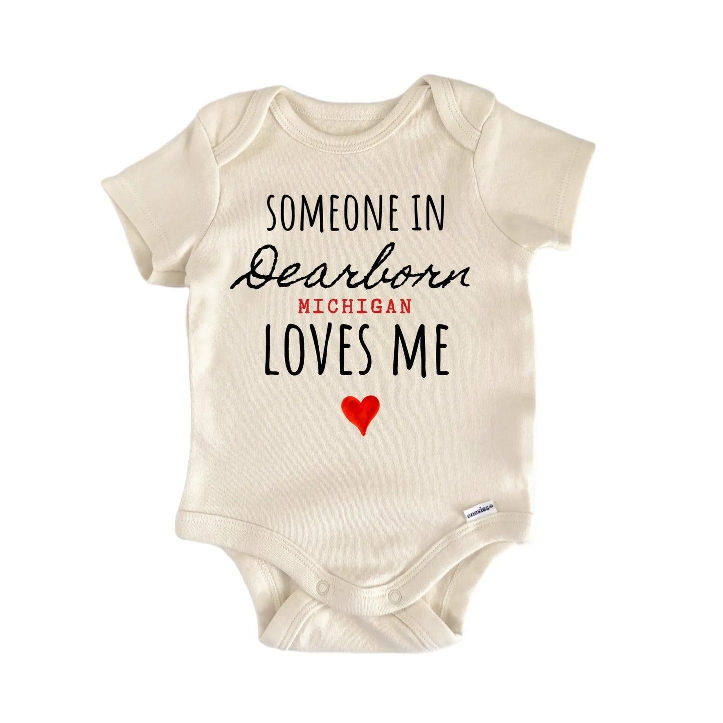 Dearborn Michigan Baby Gift Baby Bodysuit