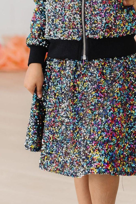 SALE Confetti Sequin Twirl Skort