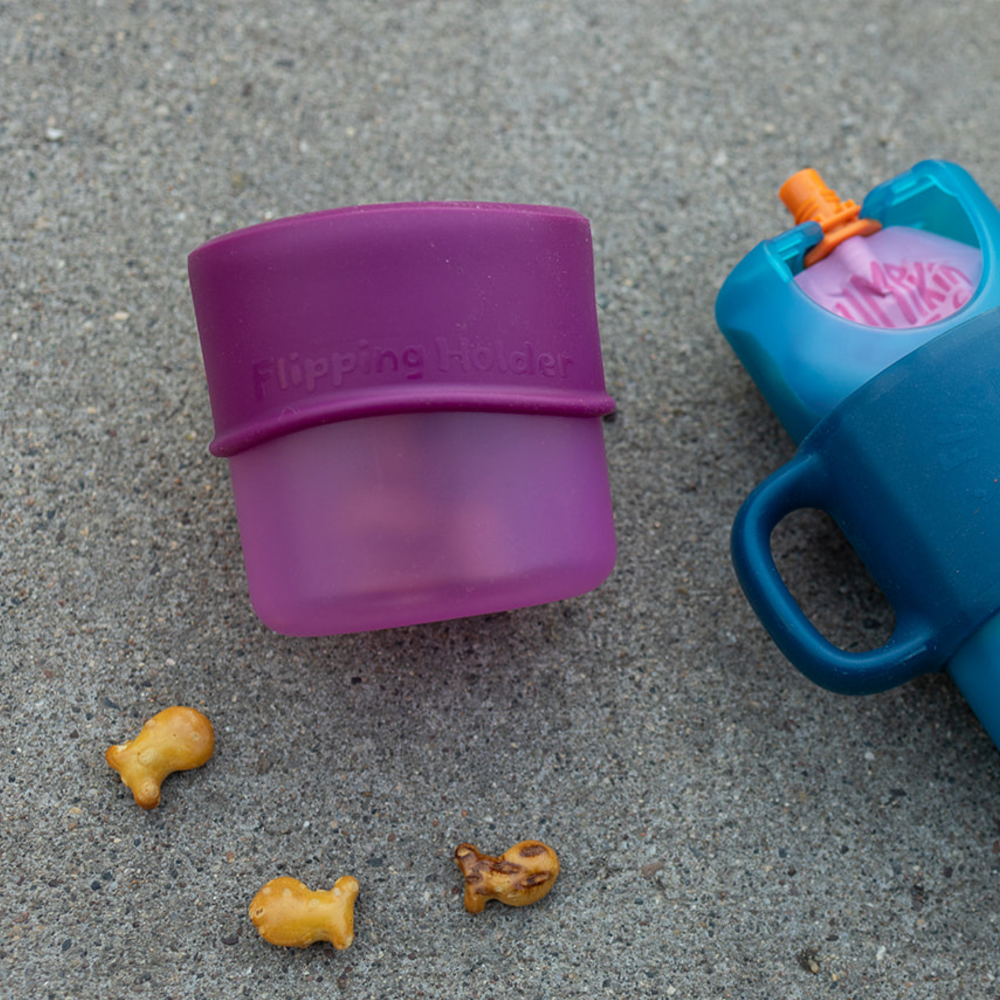 Snack Cup - Spill Proof, Easy to Clean nursing & feeding back view