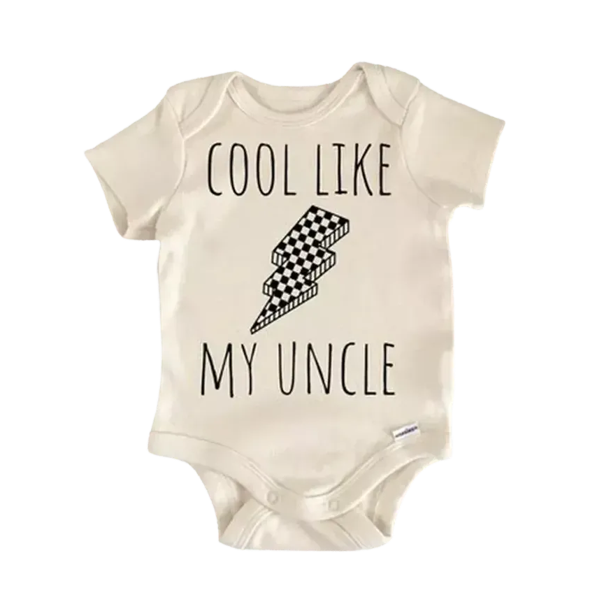 Retro Uncle Lightning Newborn Baby Onesie® Onesie®