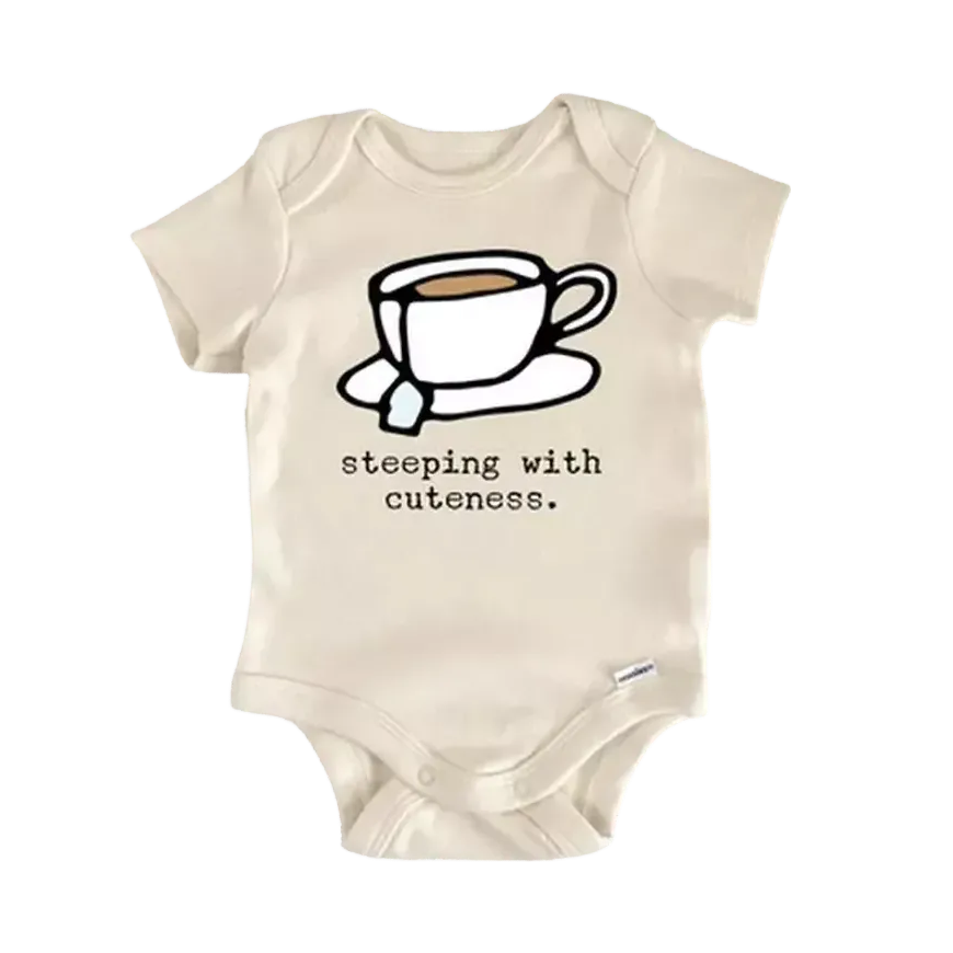 Tea Coffee Matcha Boba Newborn Baby Onesie® Onesie®
