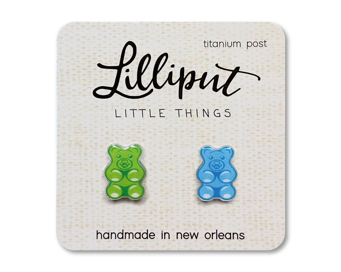 Lilliput Little Things - Gummy Bear Earrings // Colorful Fun Earrings