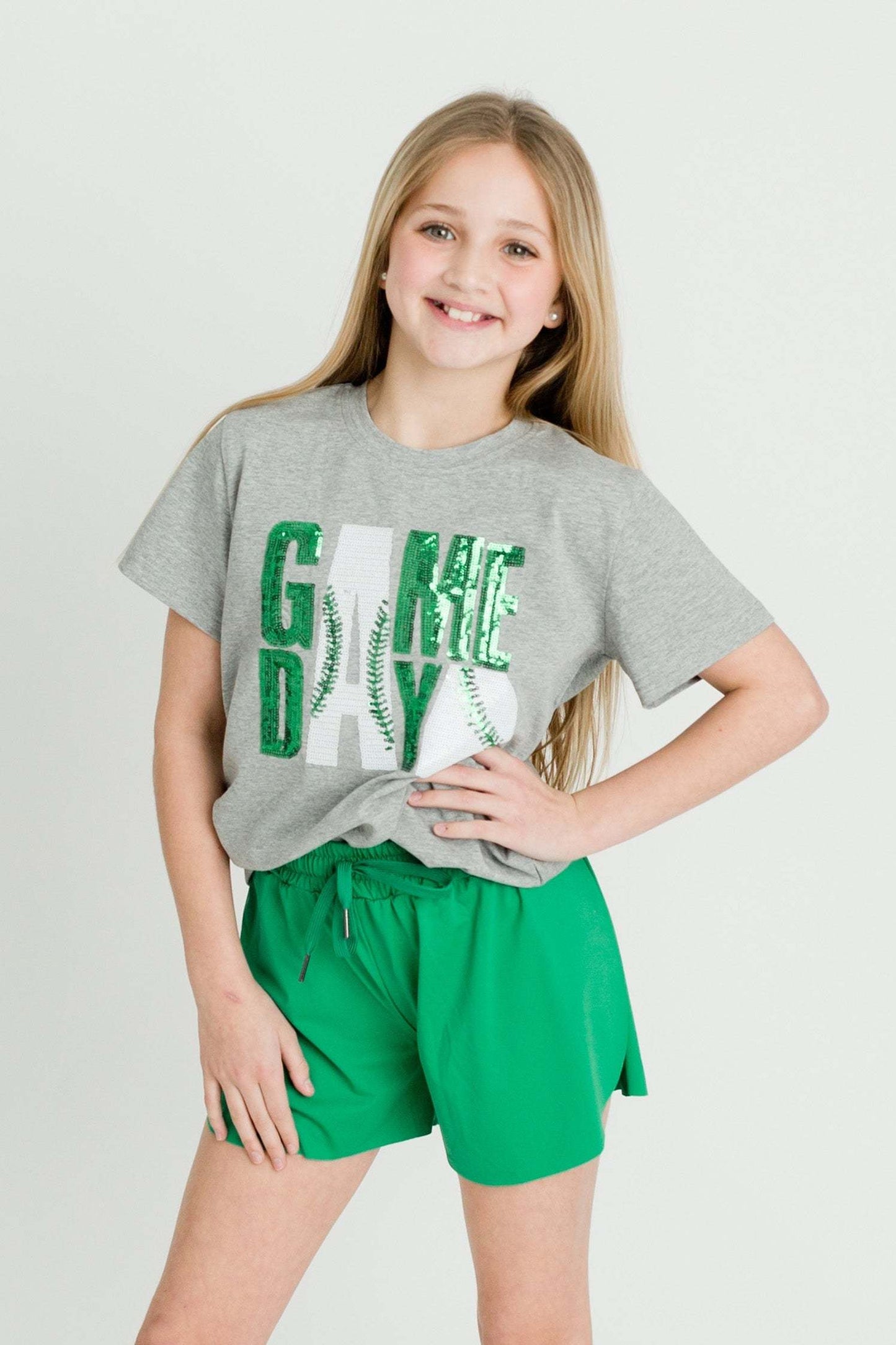 Gameday Green Shirt, front view