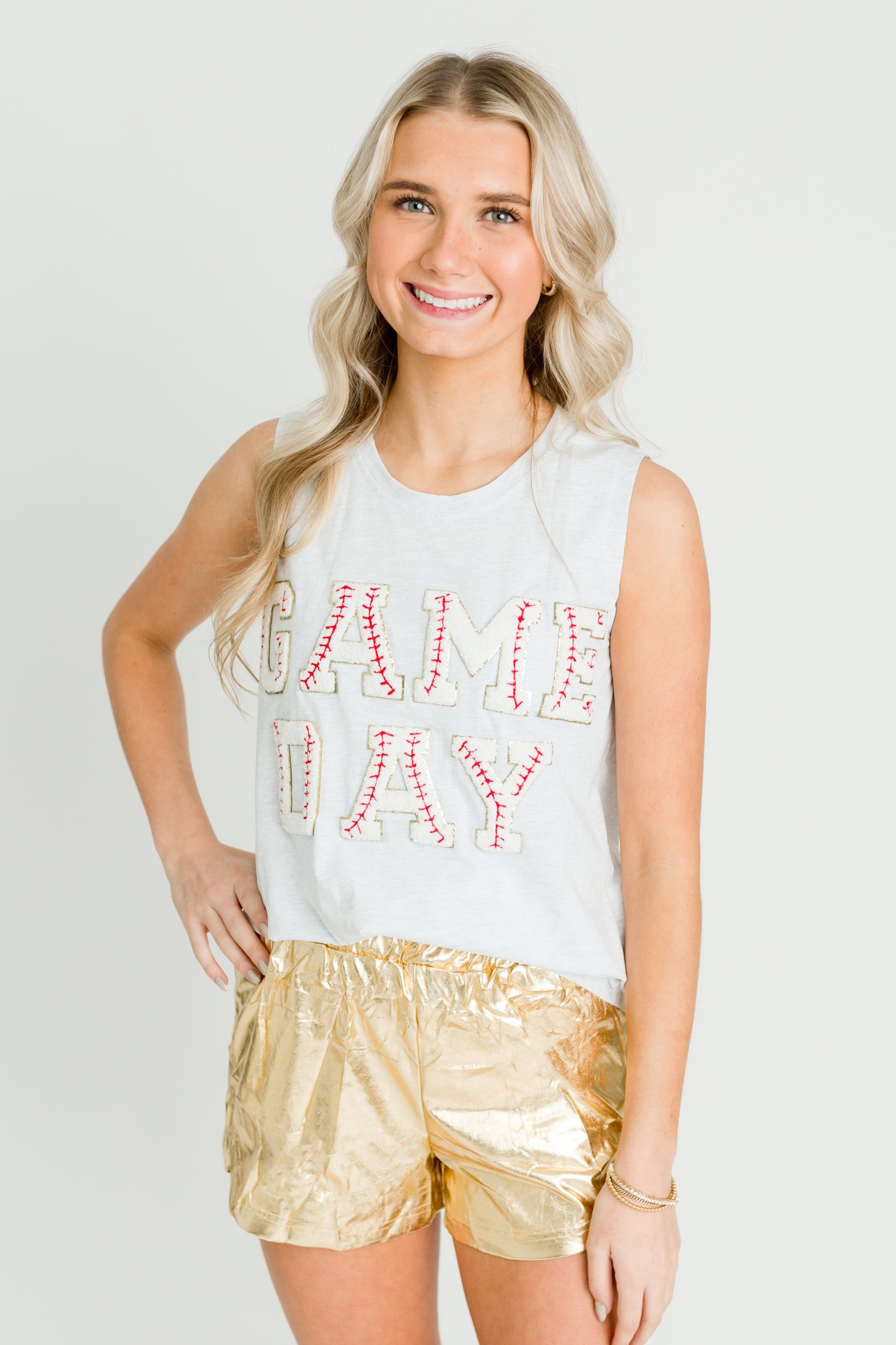 Gameday Chenille Tank, front view